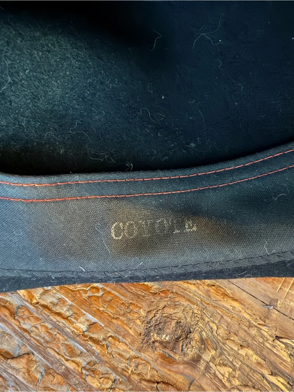 VTG Golden Gate Hat co Men's Black Wool Fedora with Braided Accent
